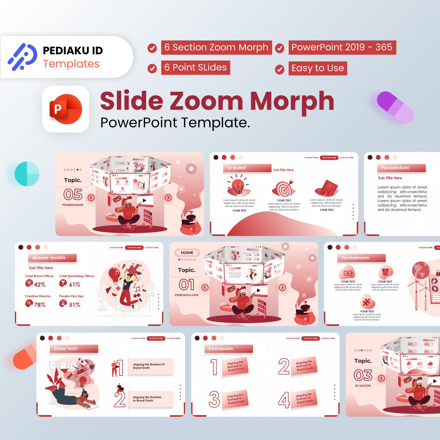 Slide Zoom Morph PowerPoint